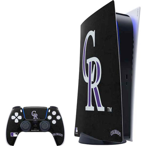 MLB Colorado Rockies - Solid Distressed PS5 Digital Edition Bundle Skin